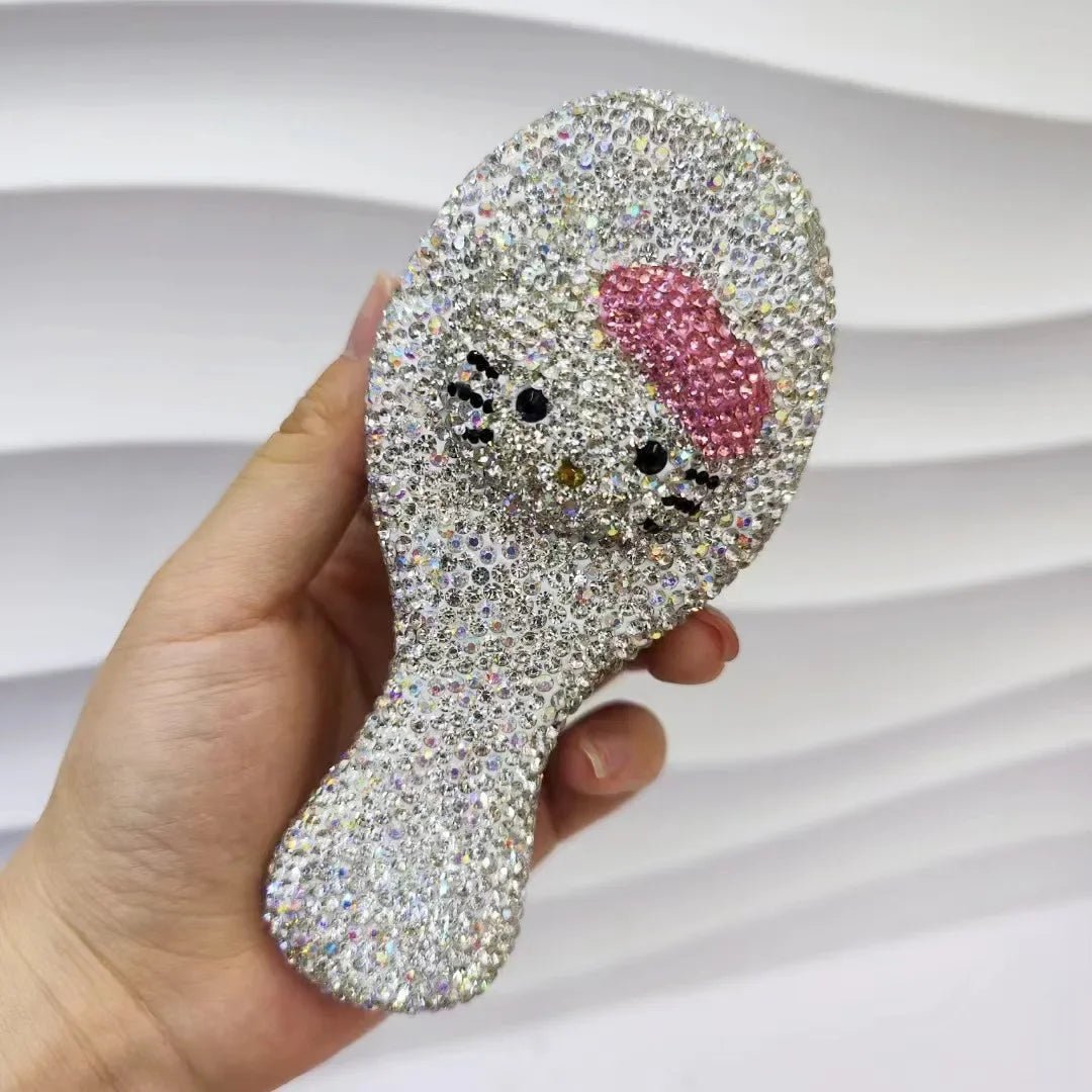 Hello Kitty Crystal Mini Comb - Scalp Massage Tool
