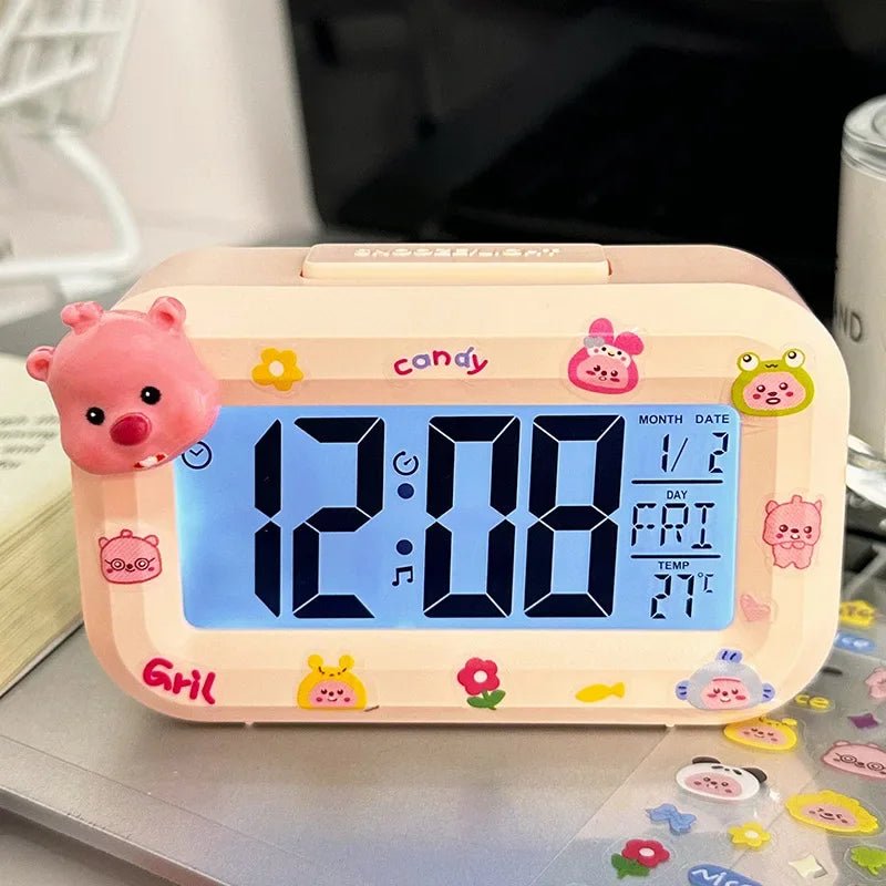 Cute Alarm Clock - Hello Kitty Glow In The Dark Mini Decor