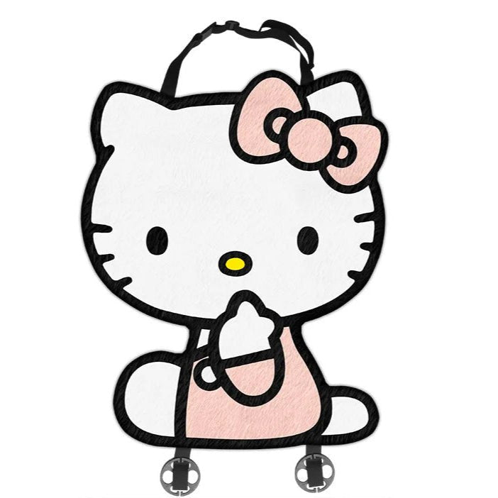 Hello Kitty Plush Car Seat Protector & Back Cushion for Comfort
