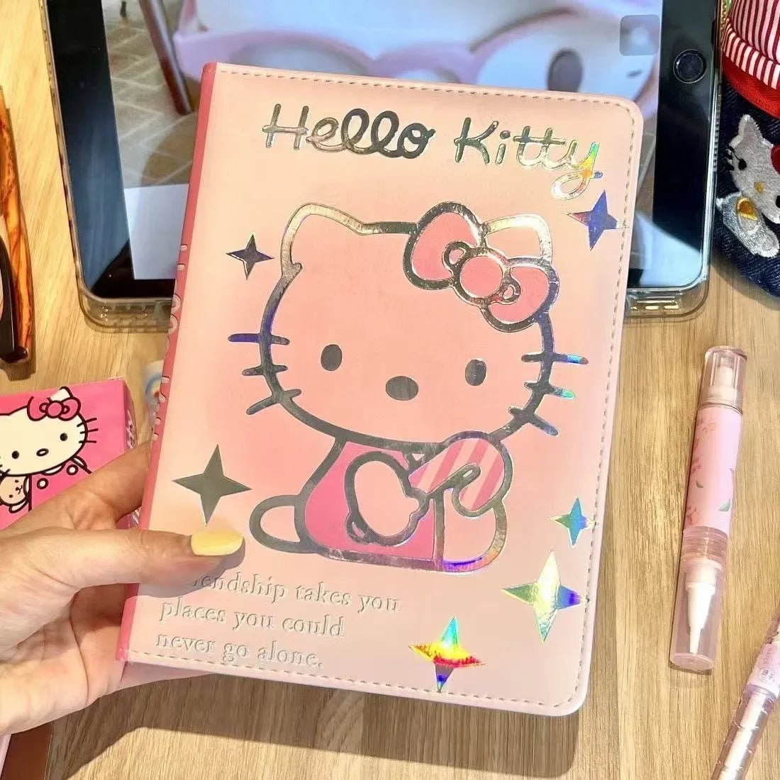 Hello Kitty Journal Thick Paper Colored Pages School Diary Gift - Cake Pops Parties