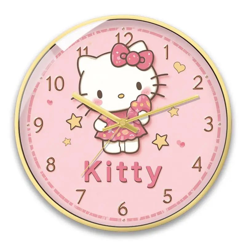 Hello Kitty Wall Clock - Kawaii Design For Girls' Rooms