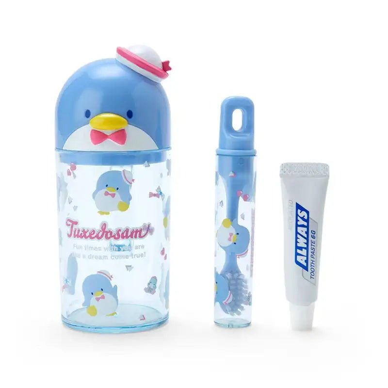 Hello Kitty Travel Toothbrush Set with Cup - Cute Kawaii Design