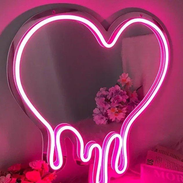 Hello Kitty Night Light - Neon Mirror LED Wall Decor