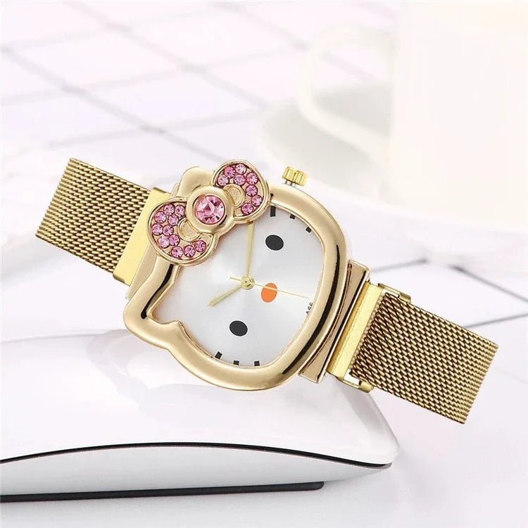 Hello Kitty Timepiece - Luxury Quartz Watch for Couples