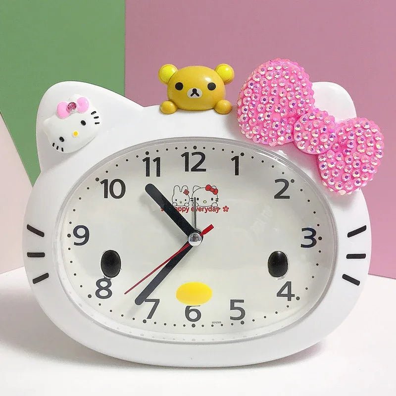 Hello Kitty Silent Alarm Clock - Gifts For Anime Lovers