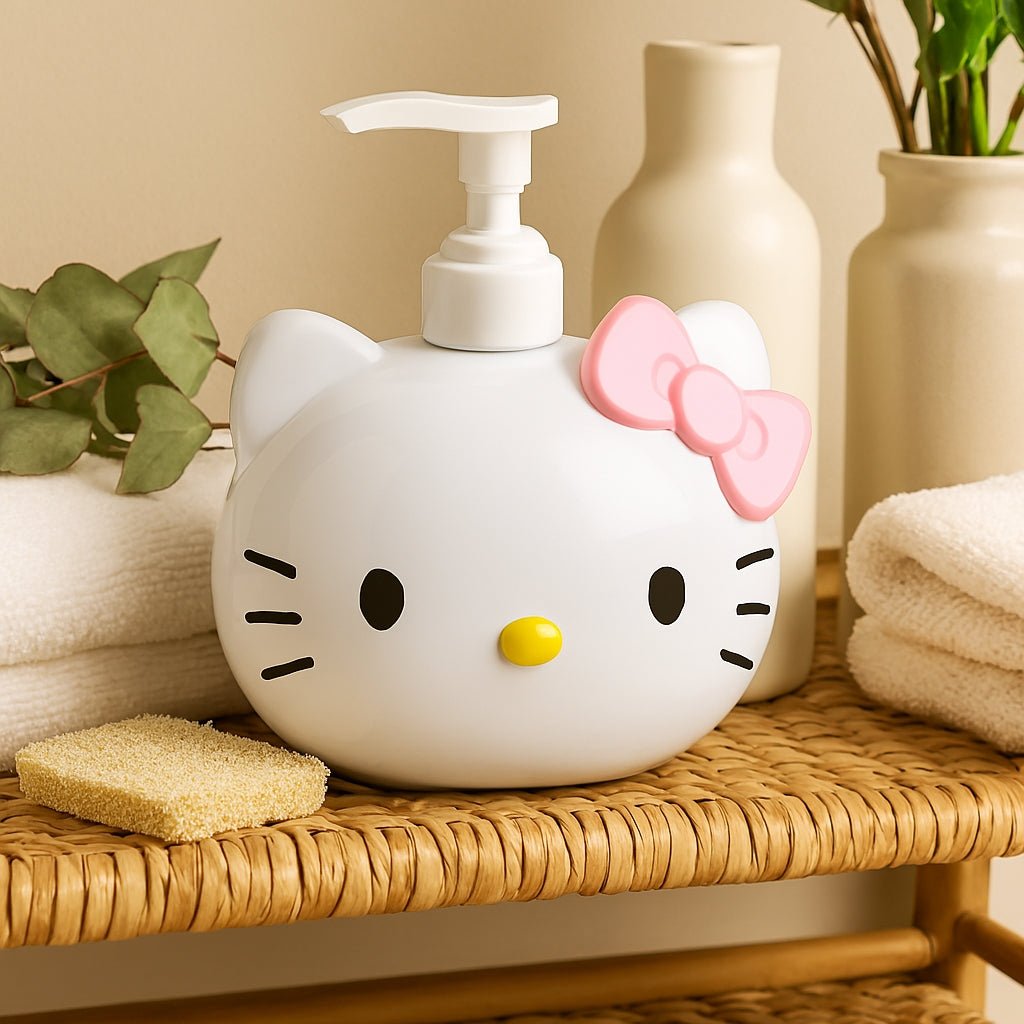 Hello Kitty Soap Dispenser | Cute Kawaii Bathroom & Kitchen Sinkware - Cake Pops Parties