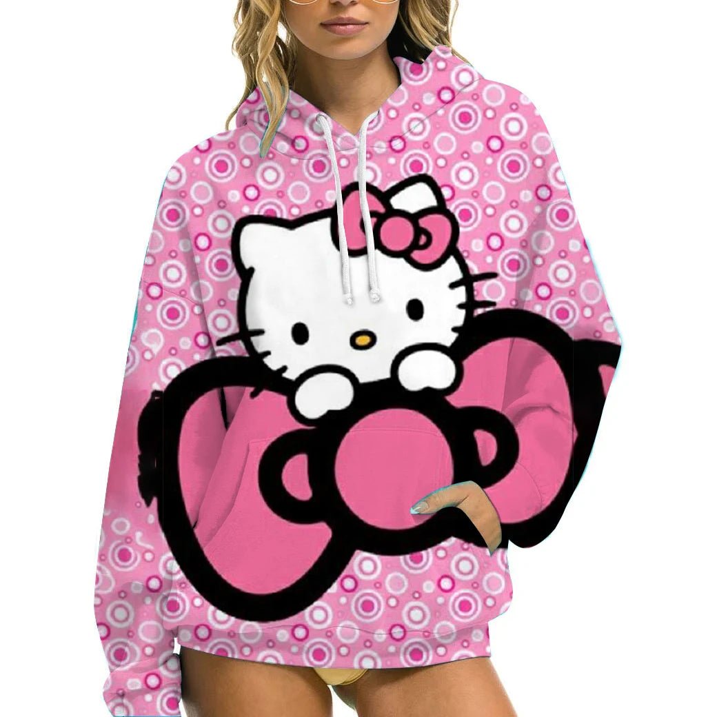 Cozy Autumn Hoodie - Hello Kitty Women's Casual Sportswear