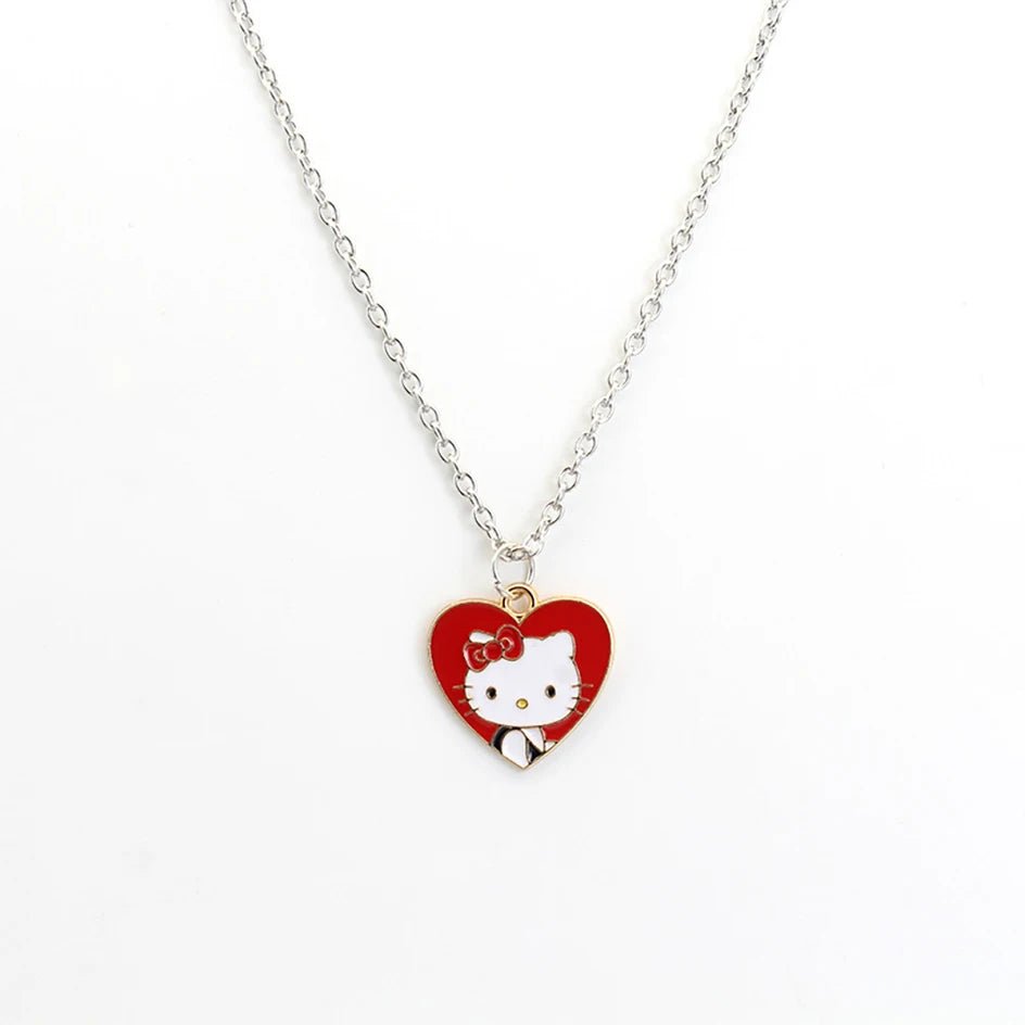 Hello Kitty Necklace - Y2K Kawaii Alloy Pendant for Fans