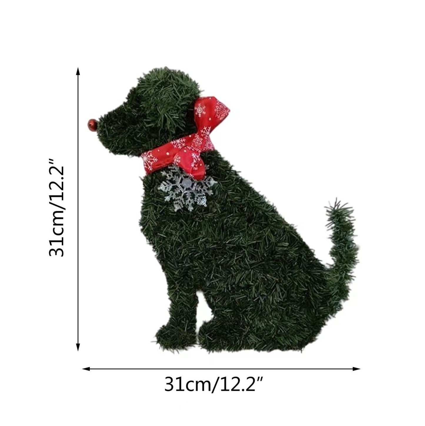 Holiday Pet Wreath – Festive Cats & Dogs Door Decor