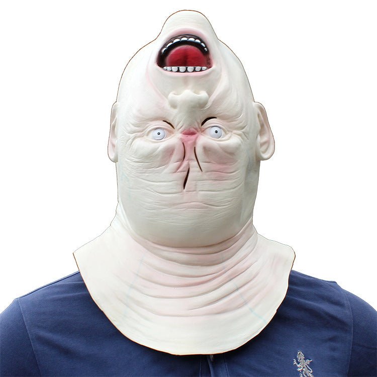 Horror White Latex Cosplay Horror Mask - Realistic Fit