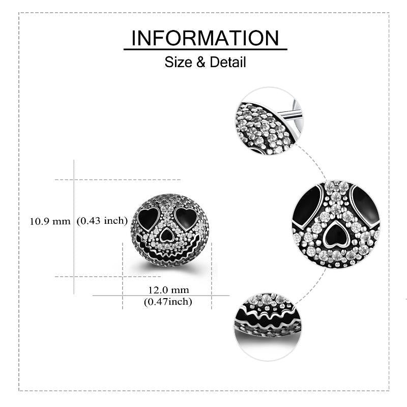 Jack Skellington Silver Earrings - Nightmare Before Christmas - Cake Pops Parties