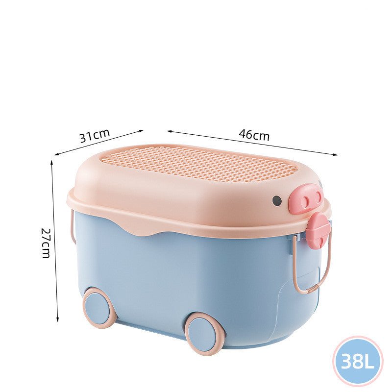 Durable Children's Toy Storage Box with Fun Cartoon Design