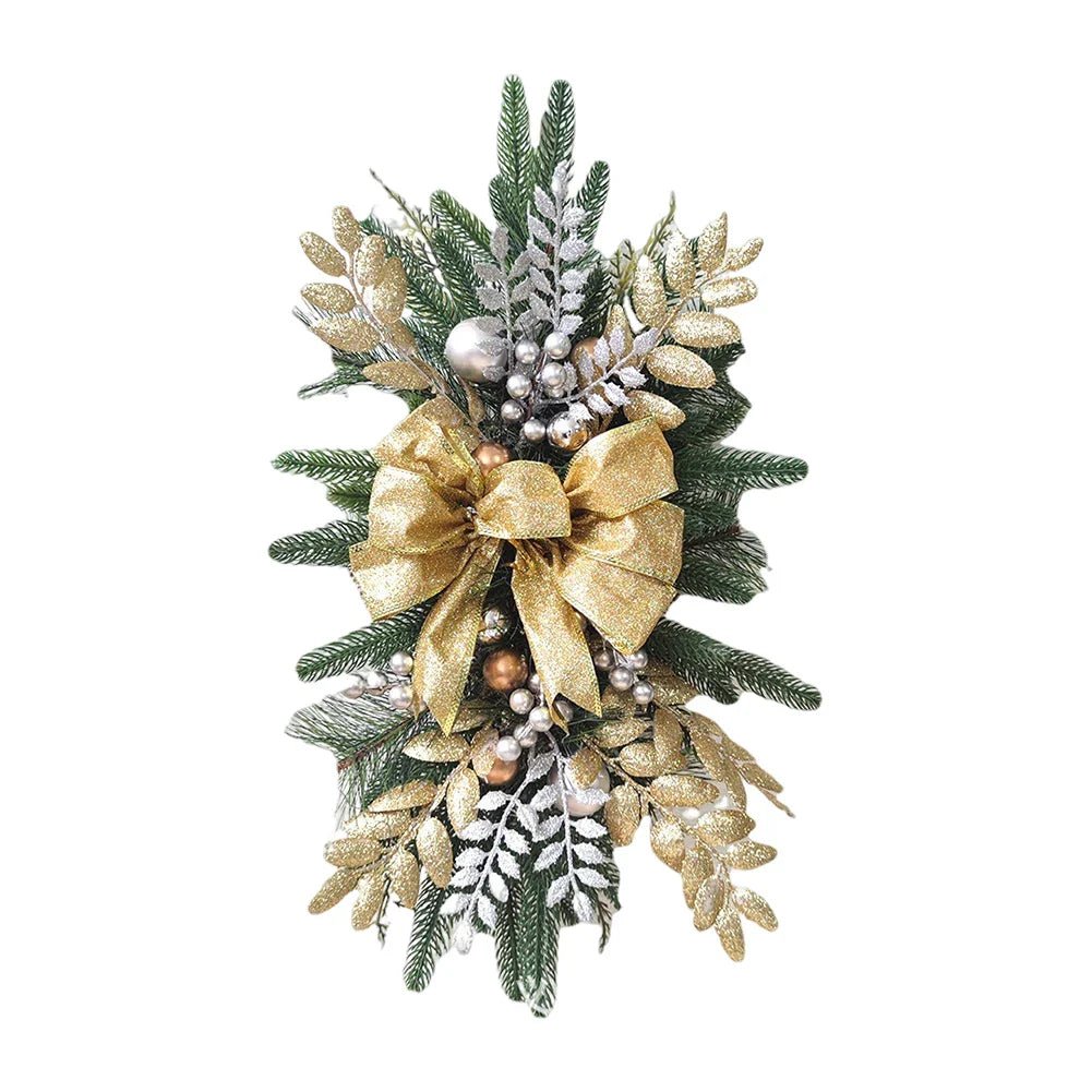 LED Decorative Christmas Garland With Pinecones & Berries