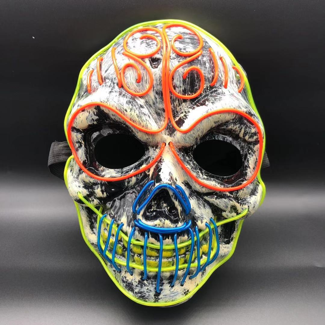 LED Glowing Skull Mask – Perfect for Halloween Parties
