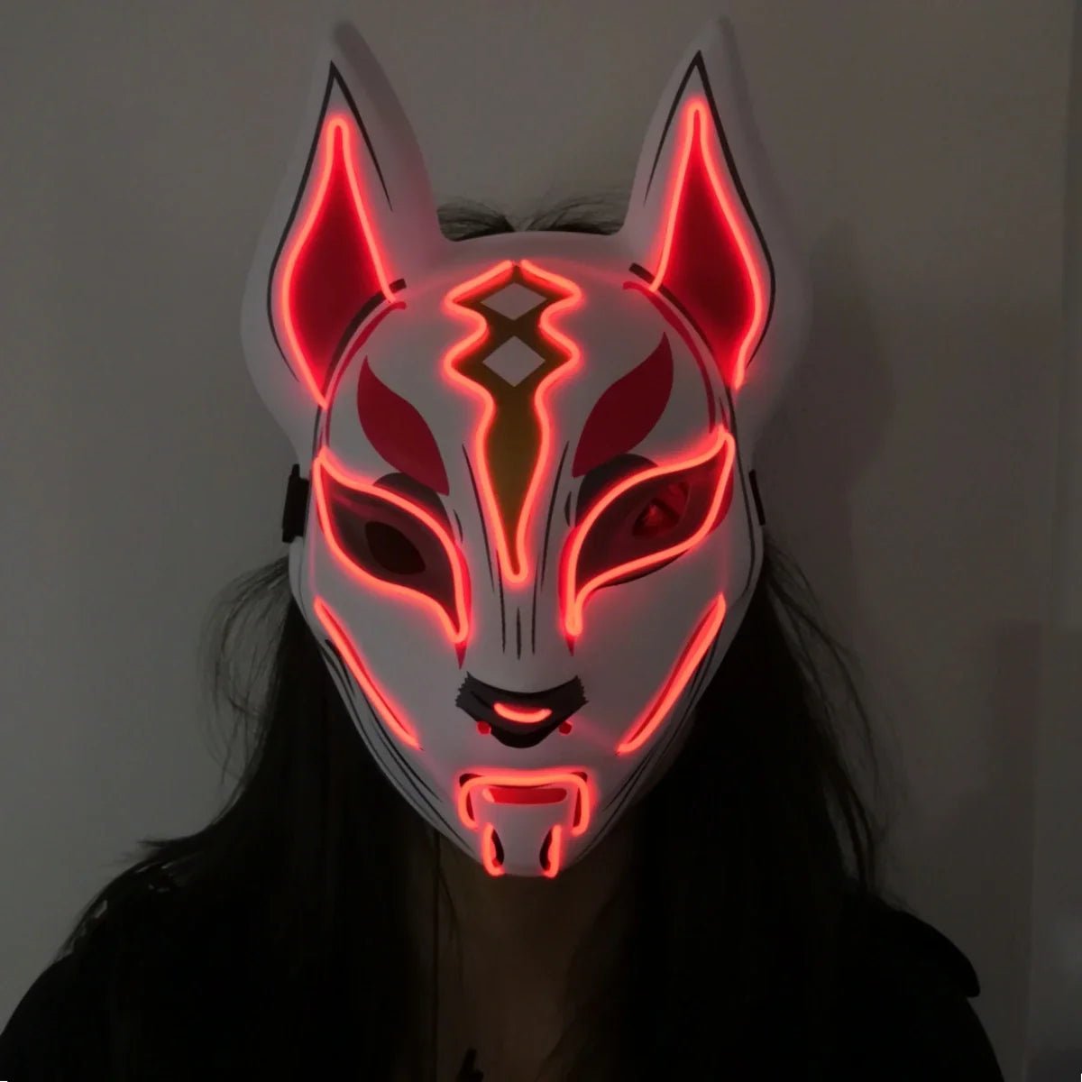 LED Light Up Fox - Unique Cosplay Light Up Mask for Adults