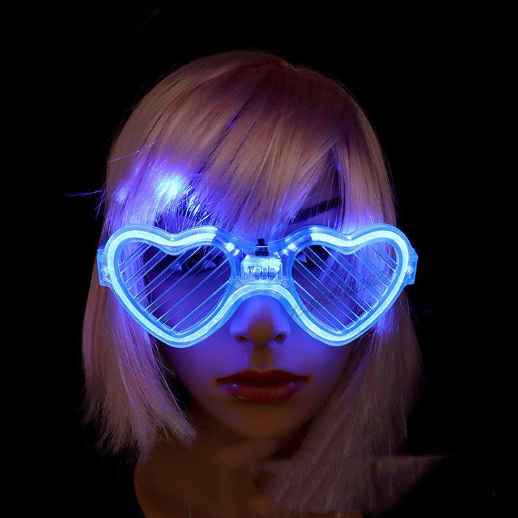 Purple LED Glasses with 3 Modes - Light Up Shutter Shades