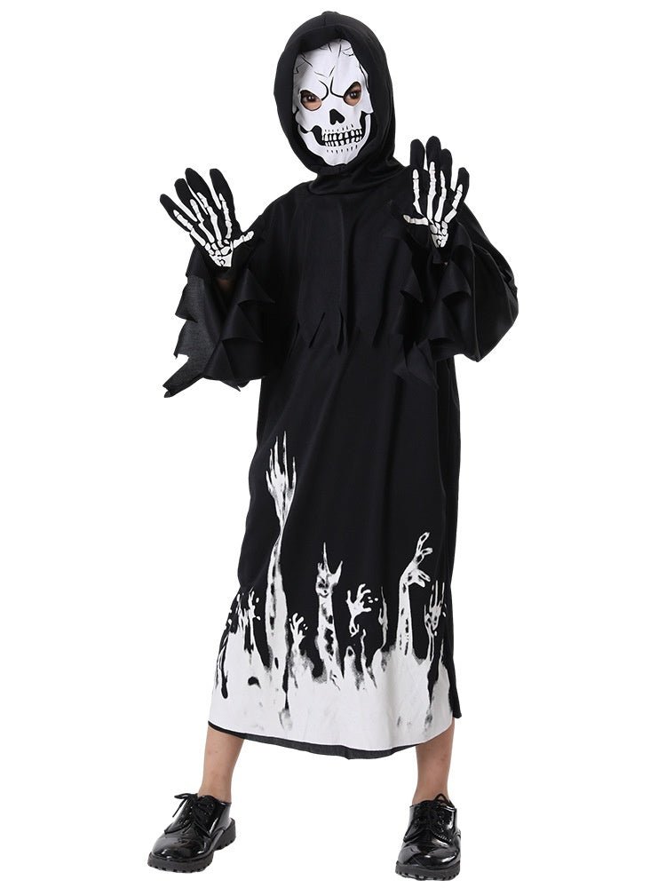 Glow in the Dark Costume - Luminous Death Outfit for All Sizes S-XL