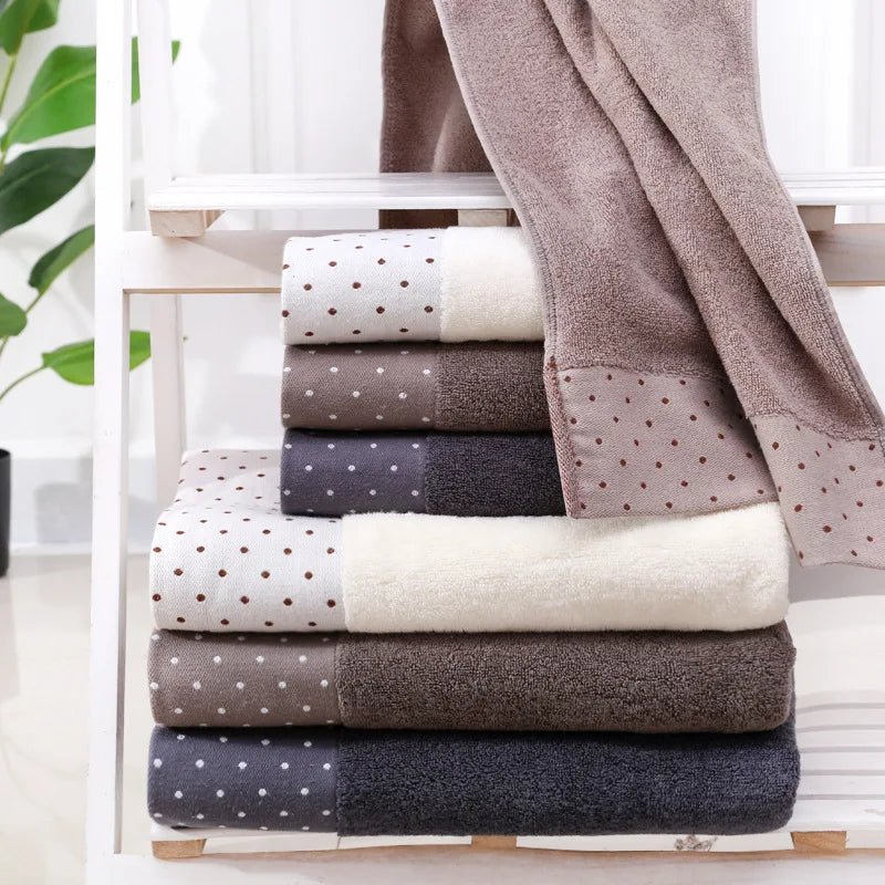 Luxury 100% Cotton Face & Bath Towels Set - Cake Pops Parties