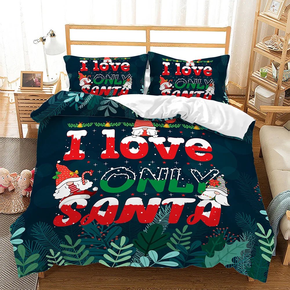 Luxury Christmas Bedding Set - Soft Polyester Duvet & Pillowcases