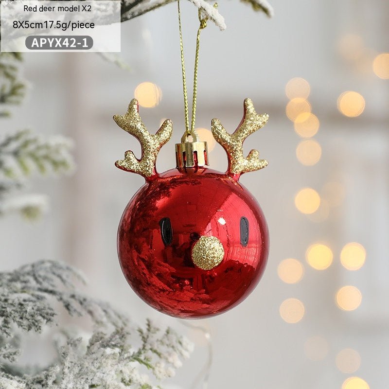 Luxury 12 Piece Ornament Set - Champagne & Red Decor