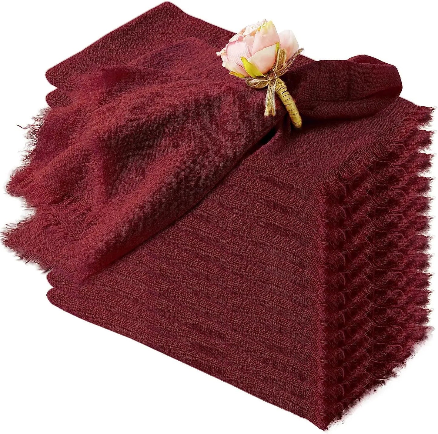 Luxury Table Napkins - Handmade Cotton Gauze Crepe 42x42cm