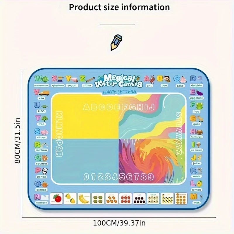 Magic Water Drawing Mat - Educational Fun - Cake Pops Parties