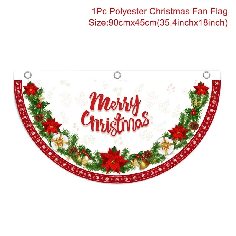 Merry Christmas Garden Flag - Vibrant Festive Outdoor Decor
