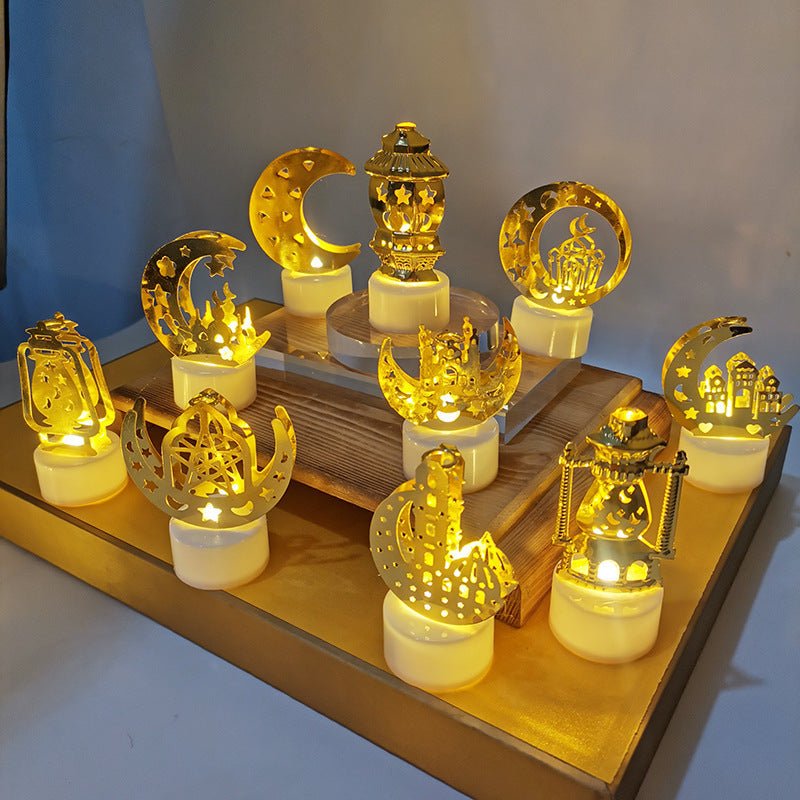 Mini LED Night Lamp - Enchanting Metal Castle Design