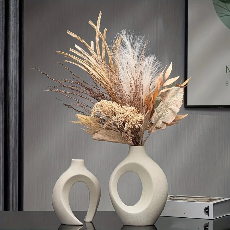 Modern Ceramic Vase Set - Nordic Boho Style - Cake Pops Parties