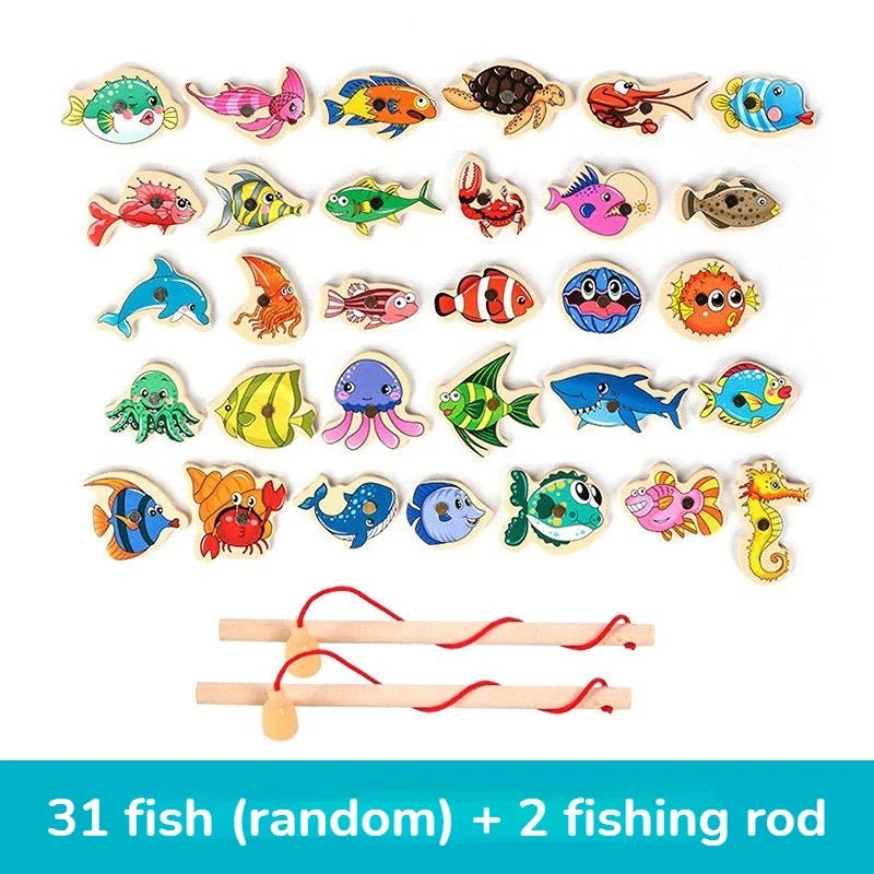 Montessori Fishing Toy Set – 10-Piece Interactive Learning Game