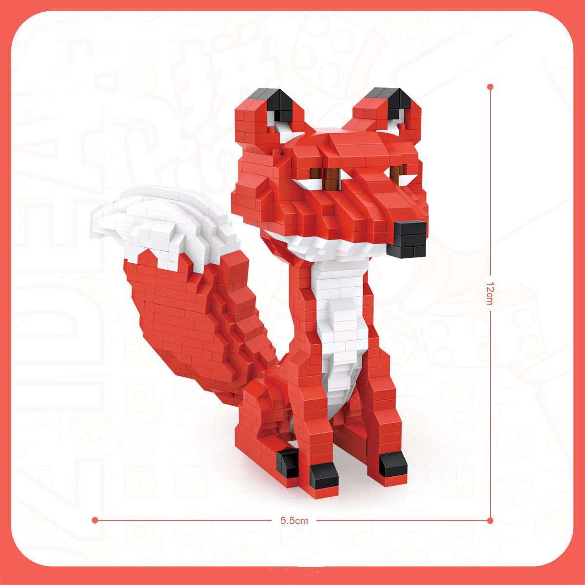 Little Fox Building Blocks Set - 800 Pieces for Kids