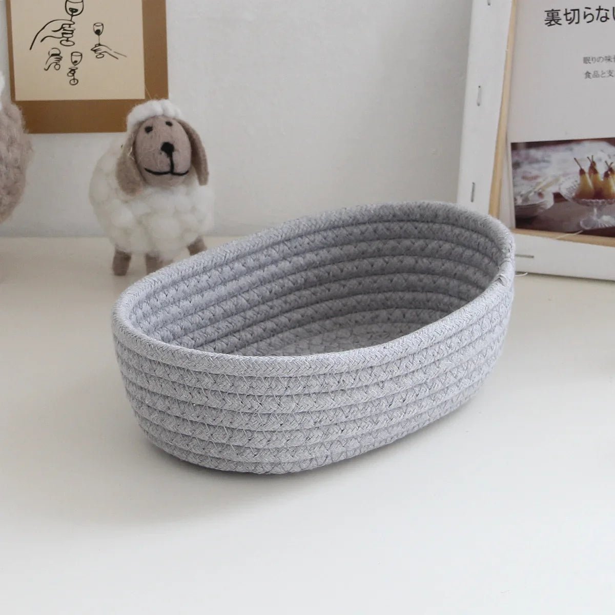 Stylish Woven Storage Baskets Home | Nordic Cotton Rope