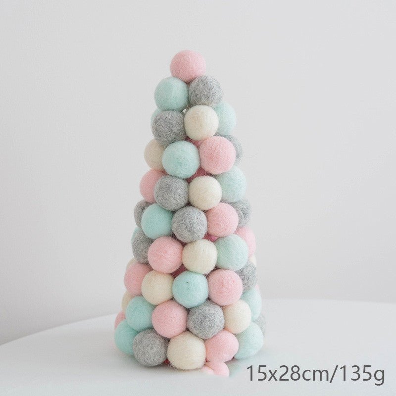 Nordic Felt Decorations Set - 10 Handmade Christmas Ornaments