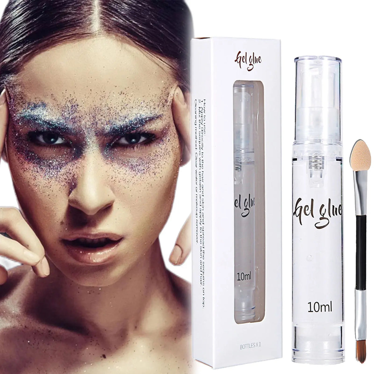 10ML Face and Body Art Glue - Long-Lasting Glitter Adhesive