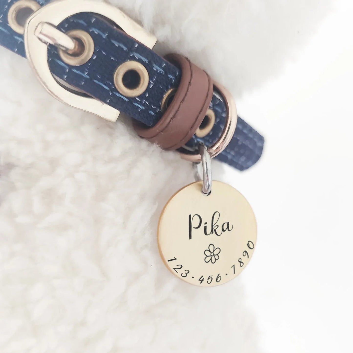 Personalized Pet ID Tag - Custom Engraved Necklace - Cake Pops Parties