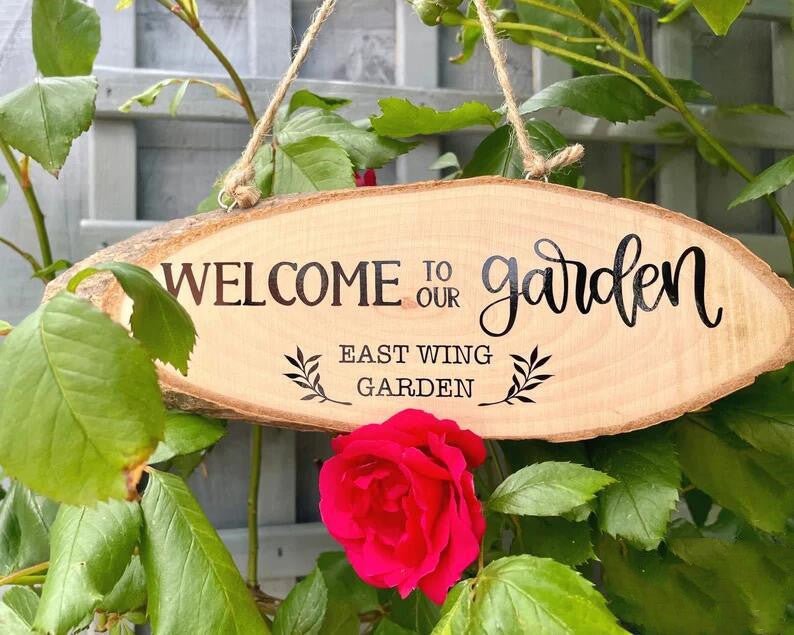 Personalized Wooden Garden Plaque - Cake Pops Parties