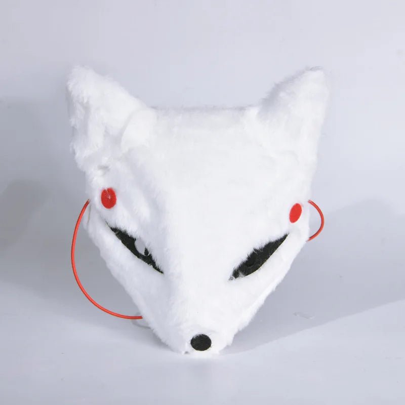 Realistic Fox Furry Mask - Adjustable Half Face Cosplay