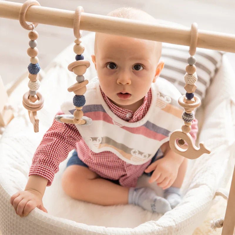 Premium Wooden Rattle Teether Set - Cake Pops Parties