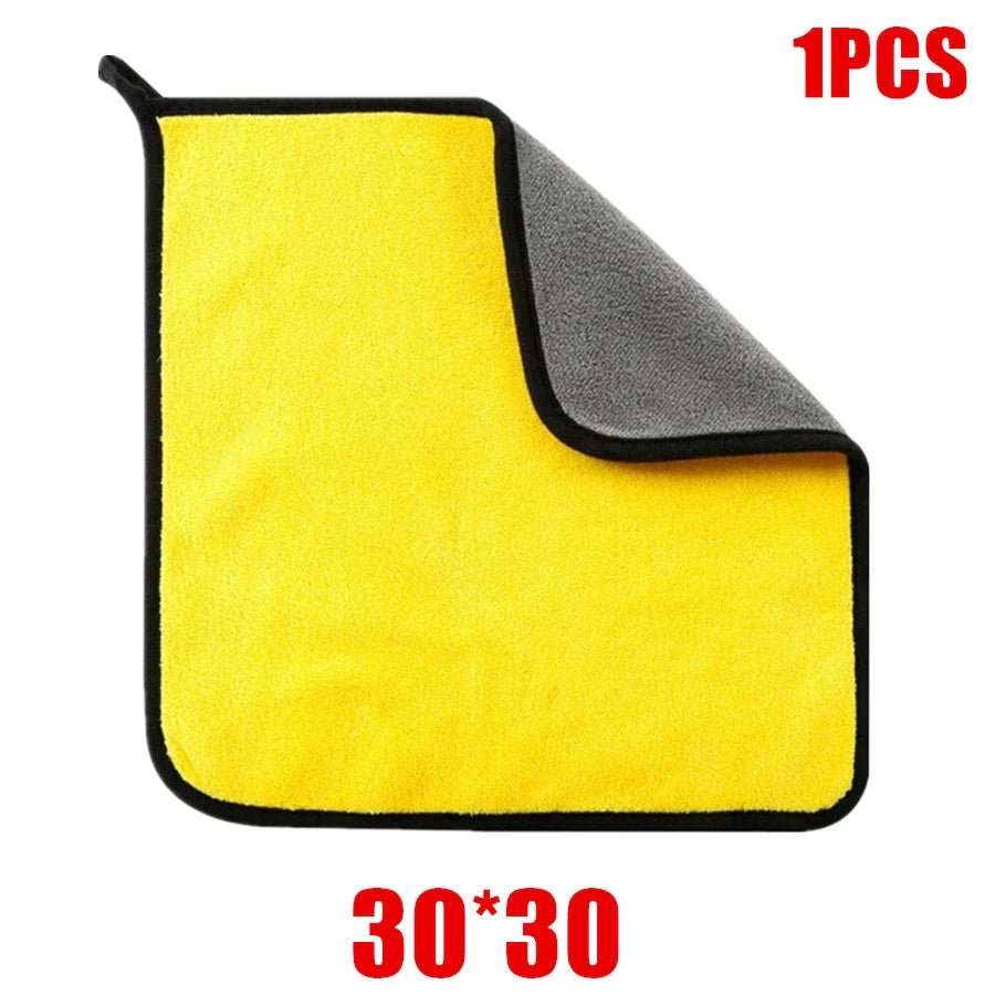 126 Microfiber Car Towels - Double-Layered Soft Cloths