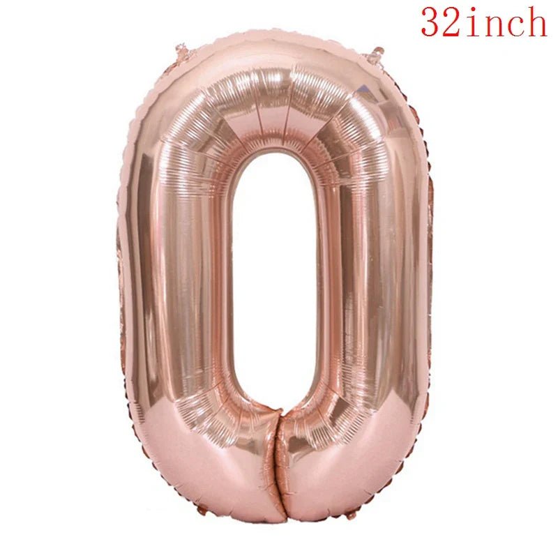 Rose Gold Balloon Set with Confetti for Weddings & Events