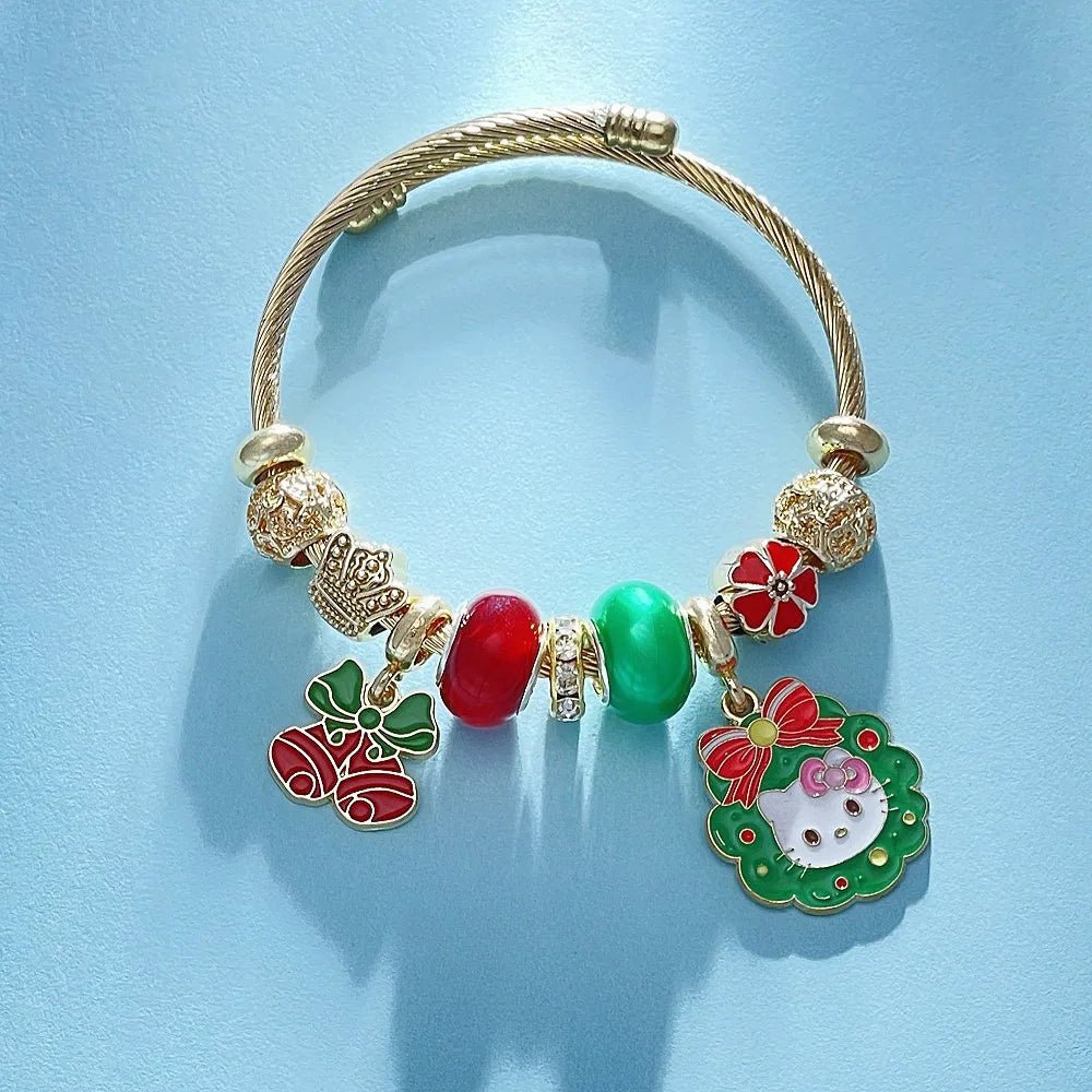Hello Kitty Christmas Charm Bracelet - for Festive Style