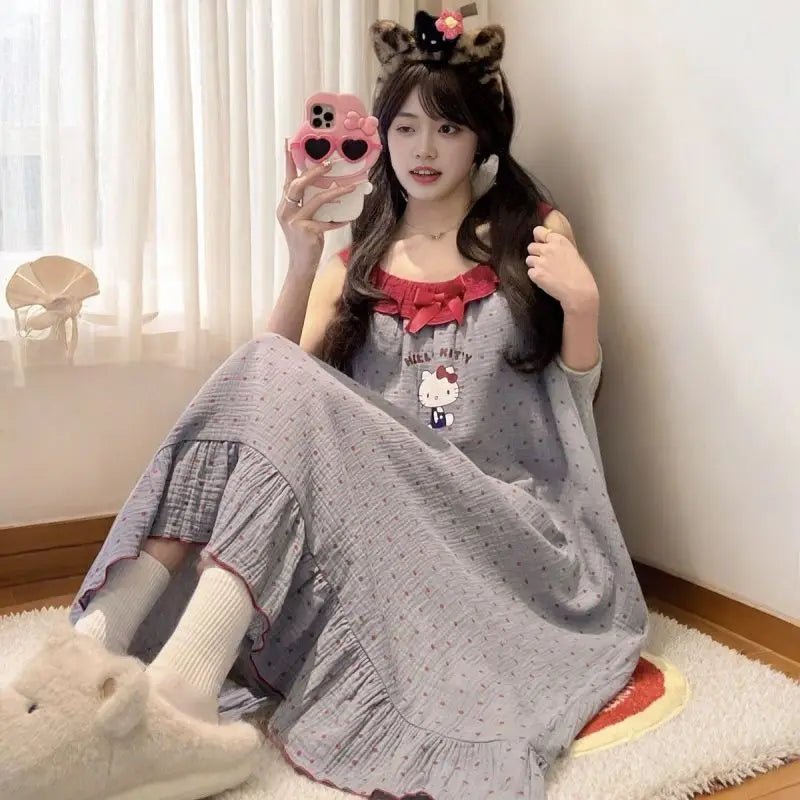 Hello Kitty Pajamas for Girls - Soft and Comfy Nightgown