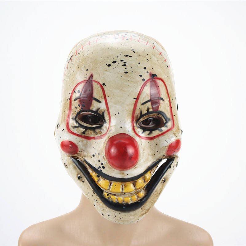 Realistic Scary Clown Mask for Adults - Adjustable Eye Holes