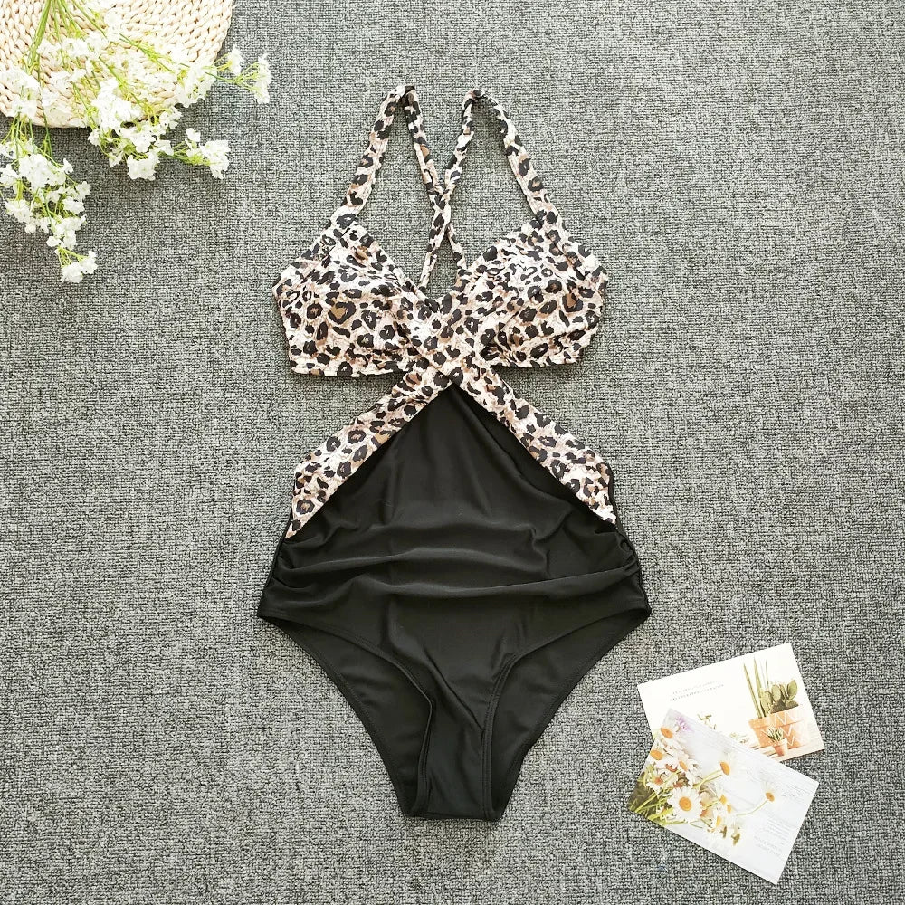 Elegant Open Back Swimsuit for Women - Flattering Fit & Style