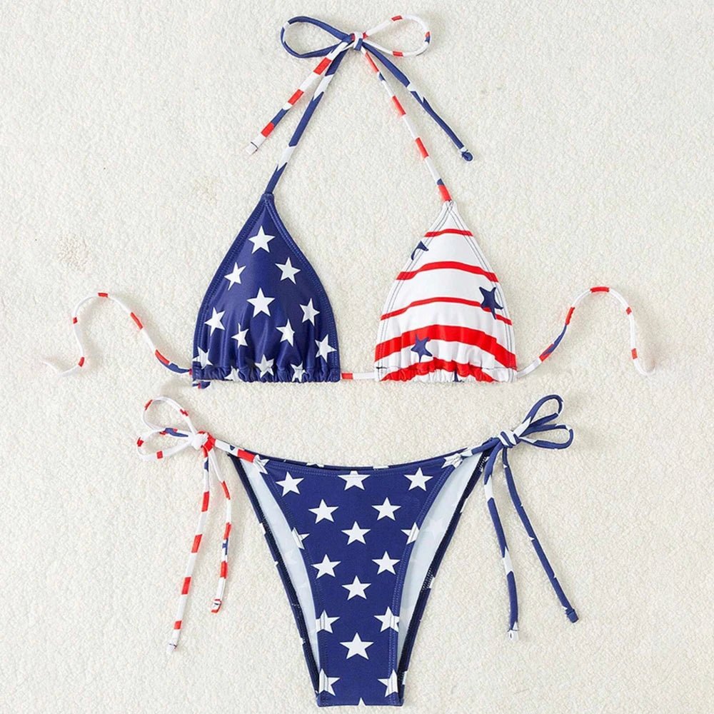 USA Flag Bikini | Stylish Two-Piece Swimsuit for Summer