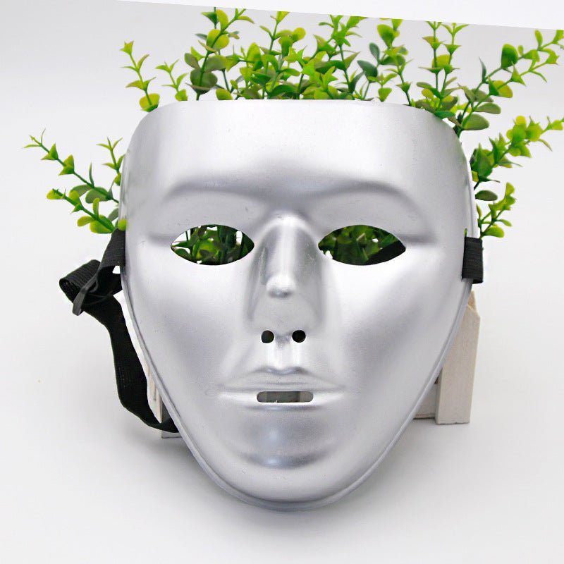 Stylish Silver Gold Halloween Mask for Adults - PVC Costume