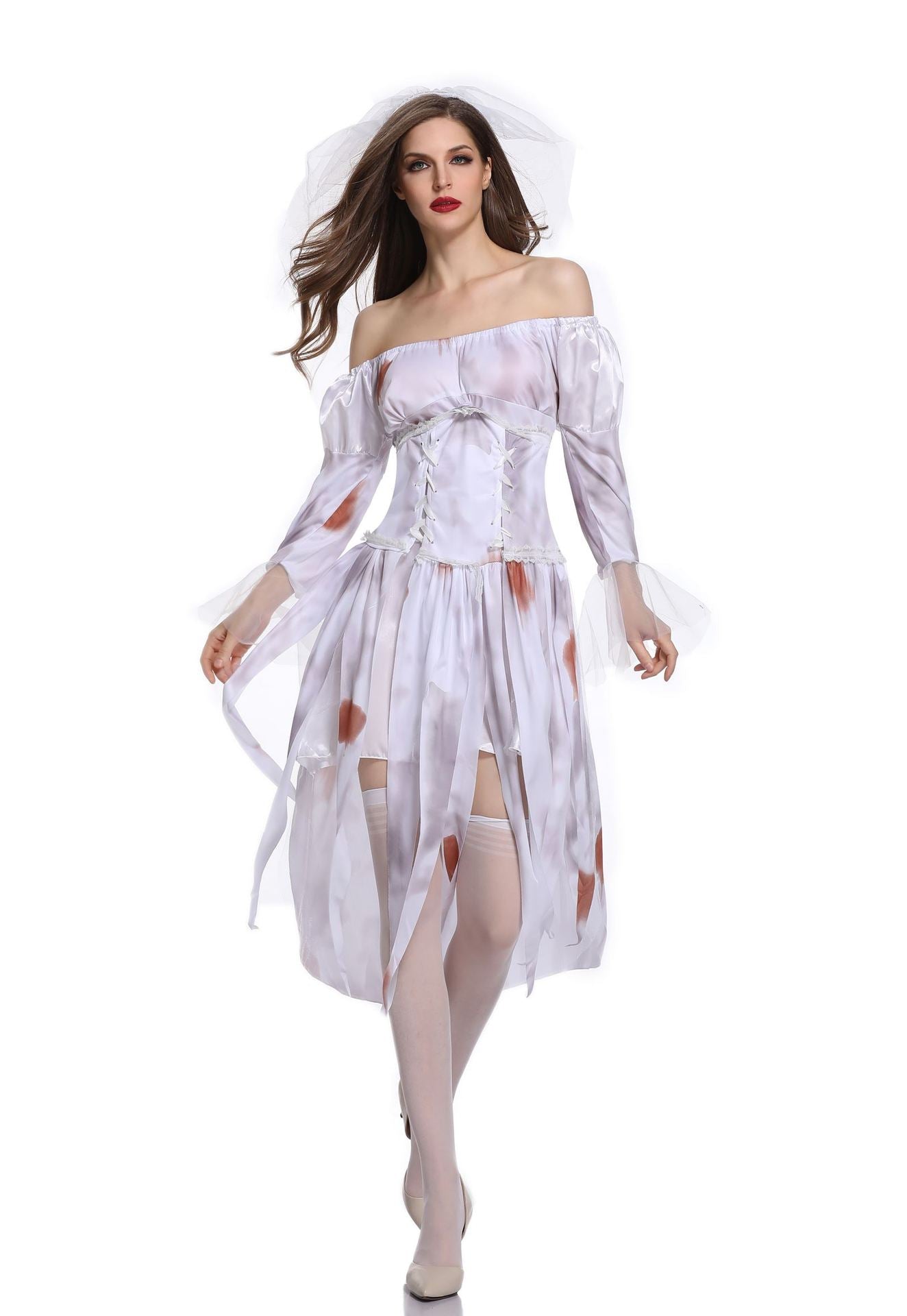 Skull Princess Adult Princess Costumes - Luxurious Dress & Veil
