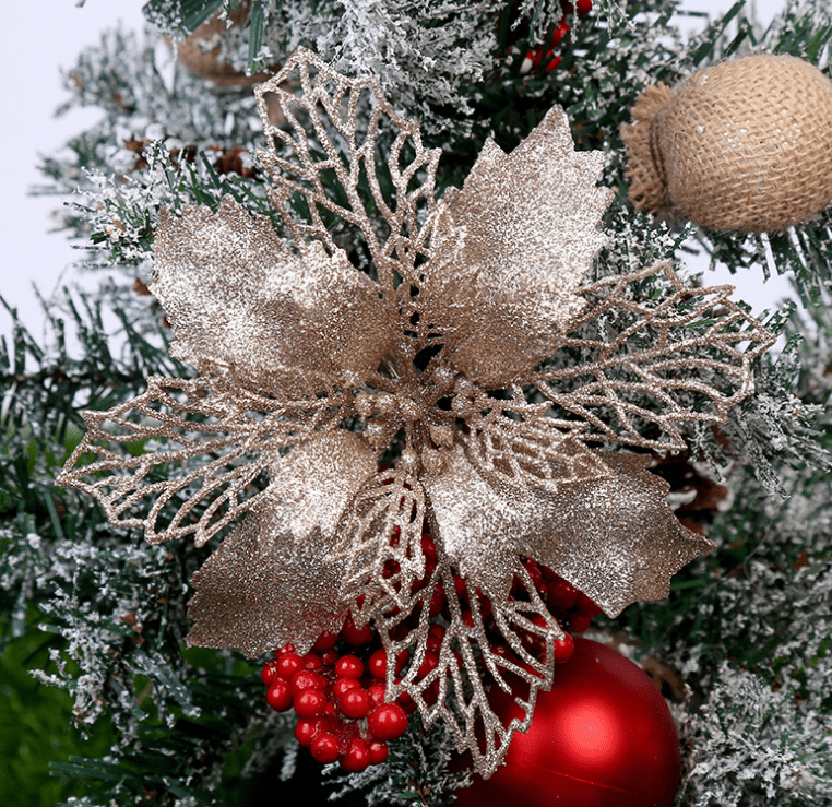 Sparkling Christmas Tree Wreath - 6 Elegant Colours Available