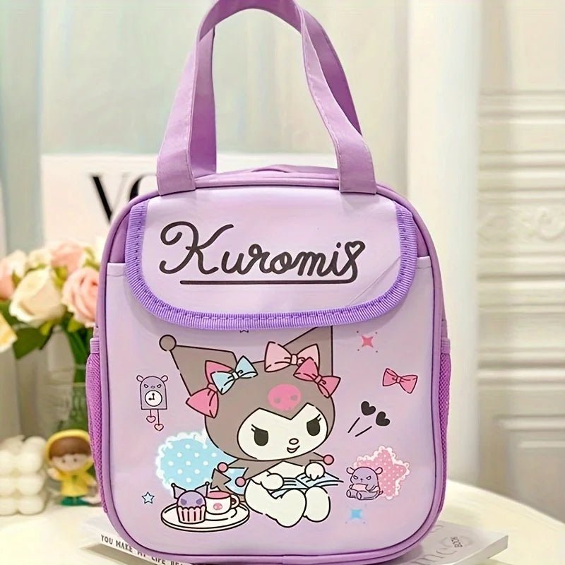 Stitch & Kuromi Insulated Lunch Bag - Cute Canvas Tote