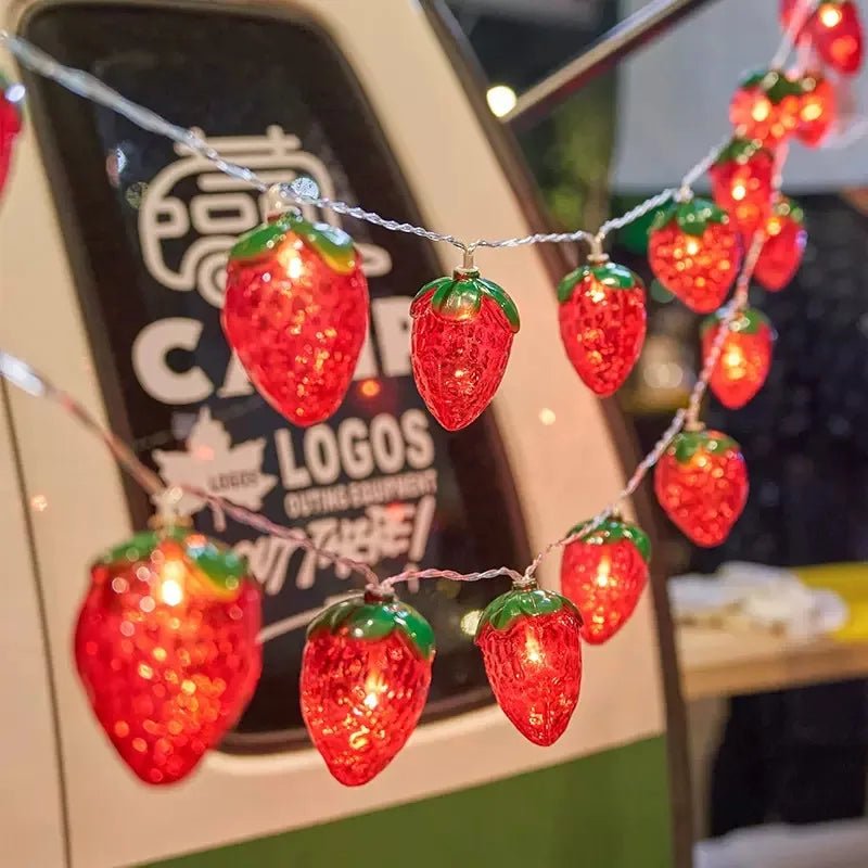 Charming Strawberry LED Fairy Lights for Home Décor